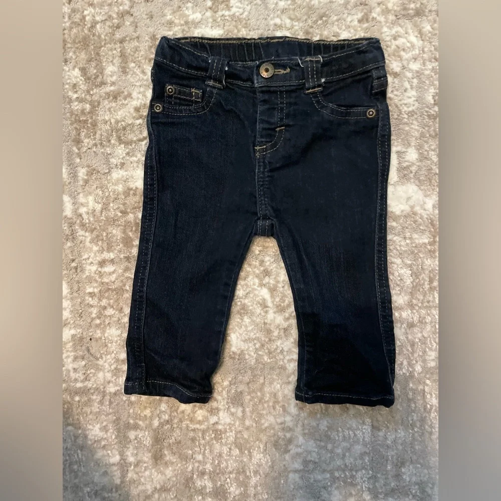 Wrangler Kids Dark Blue straight leg Jeans size 3/6M